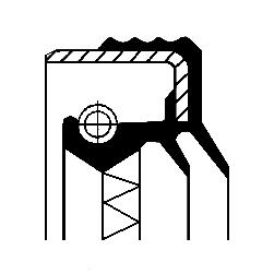 CORTECO Wellendichtring, Verteilergetriebe 12015781b 80mm für Iveco