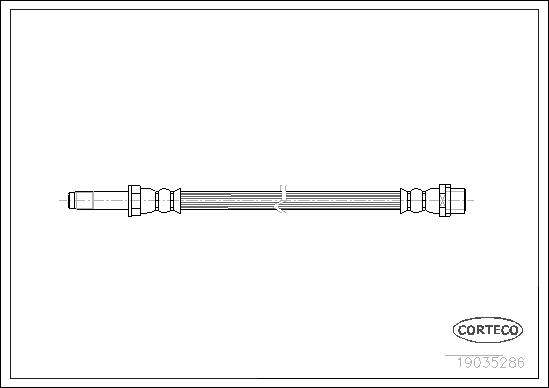CORTECO Bremsschlauch 19035286 Hinterachse für Mercedes