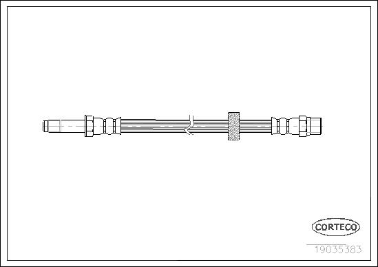 CORTECO Bremsschlauch 19035383 Vorderachse für Volvo
