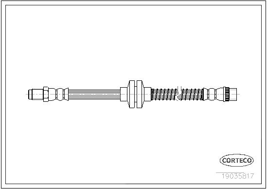 CORTECO Bremsschlauch 19035817 Vorderachse für RENAULT