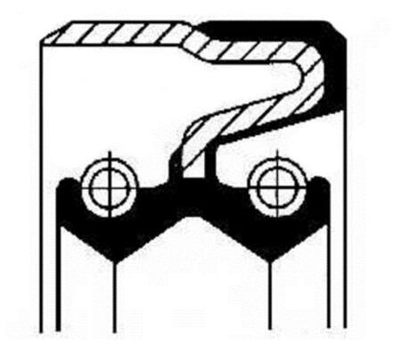 CORTECO Wellendichtring, Verteilergetriebe 01029599b 120mm für MAN