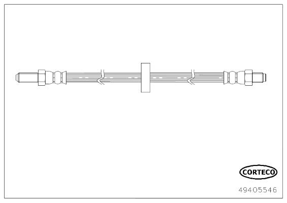 CORTECO Bremsschlauch 49405546 für JAGUAR