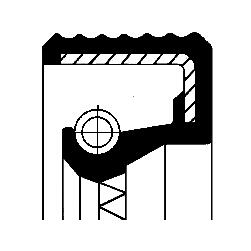 CORTECO Wellendichtring, Verteilergetriebe 01036434b für VW