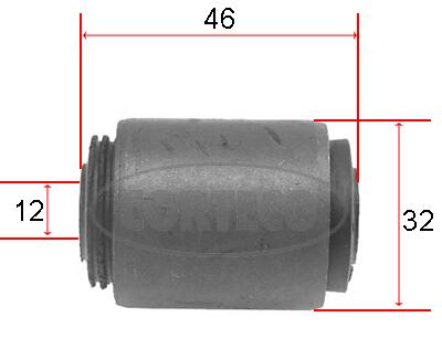 CORTECO Lagerung, Lenker 21652438 Vorderachse für RENAULT
