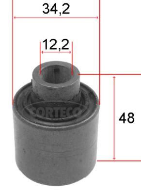 CORTECO Lagerung, Lenker 80000091 Vorderachse für Citroën