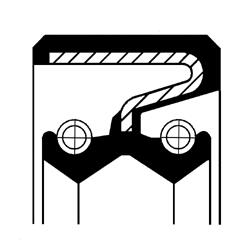 CORTECO Wellendichtring, Verteilergetriebe 19034924b für MITSUBISHI