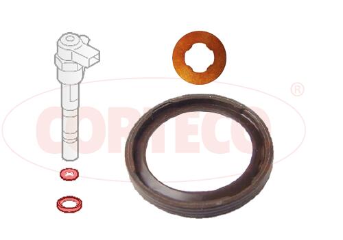 CORTECO Dichtringsatz, Einspritzventil 49445016 für Fiat