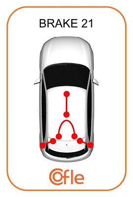 COFLE Seilzug, Feststellbremse 115959 hinten für Opel