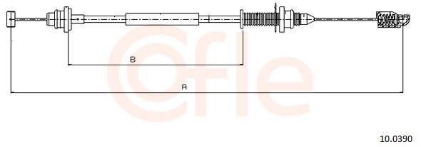 COFLE Gaszug 100390 für DACIA