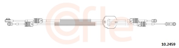 COFLE Seilzug, Schaltgetriebe 102459 für Ford