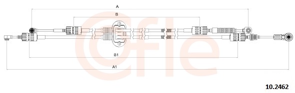 COFLE Seilzug, Schaltgetriebe 102462 für Ford