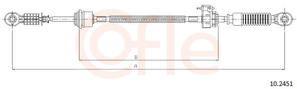 COFLE Seilzug, Schaltgetriebe 102451 für Ford