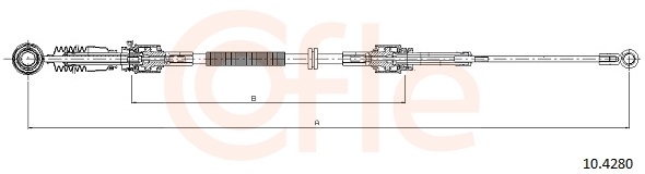 COFLE Seilzug, Schaltgetriebe 92104280 für BMW