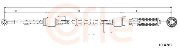 COFLE Seilzug, Schaltgetriebe 104282 für BMW