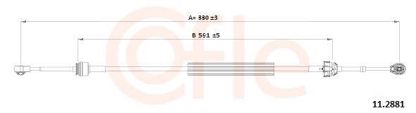 COFLE Seilzug, Schaltgetriebe 112881 für RENAULT