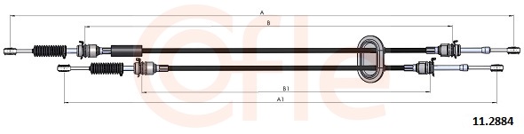COFLE Seilzug, Schaltgetriebe 92112884 für RENAULT NISSAN Opel