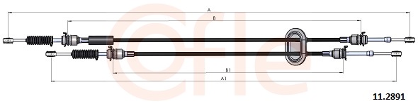 COFLE Seilzug, Schaltgetriebe 112891 für RENAULT