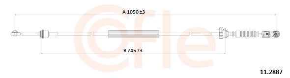COFLE Seilzug, Schaltgetriebe 112888 für RENAULT