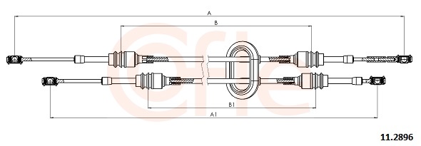 COFLE Seilzug, Schaltgetriebe 112896 für RENAULT Opel