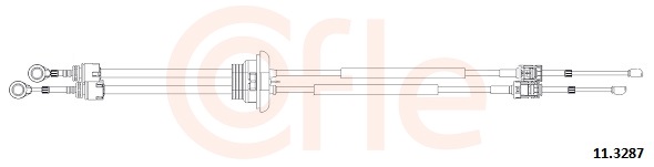 COFLE Seilzug, Schaltgetriebe 113287 für Peugeot Fiat