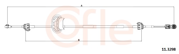 COFLE Seilzug, Schaltgetriebe 113298 für Citroën