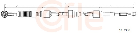 COFLE Seilzug, Schaltgetriebe 113350 für Mercedes