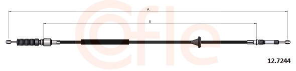 COFLE Seilzug, Schaltgetriebe 127244 für Fiat