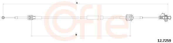COFLE Seilzug, Schaltgetriebe 127259 für Opel Fiat