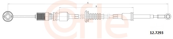 COFLE Seilzug, Schaltgetriebe 127293 für Iveco