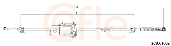 COFLE Seilzug, Schaltgetriebe 922cbct002 für Citroën