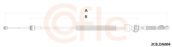 COFLE Seilzug, Schaltgetriebe 2cbda004 für DACIA