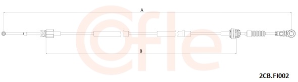 COFLE Seilzug, Schaltgetriebe 2cbfi002 für Fiat