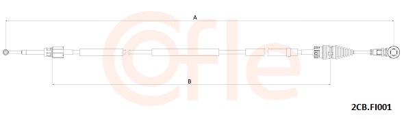 COFLE Seilzug, Schaltgetriebe 2cbfi001 für Fiat