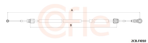 COFLE Seilzug, Schaltgetriebe 2cbfi010 für Fiat