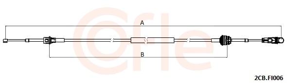 COFLE Seilzug, Schaltgetriebe 2cbfi006 für LANCIA