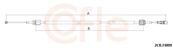 COFLE Seilzug, Schaltgetriebe 2cbfi009 für Fiat