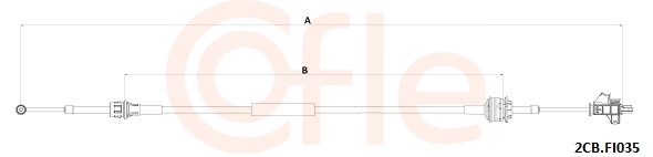 COFLE Seilzug, Schaltgetriebe 2cbfi035 für Fiat