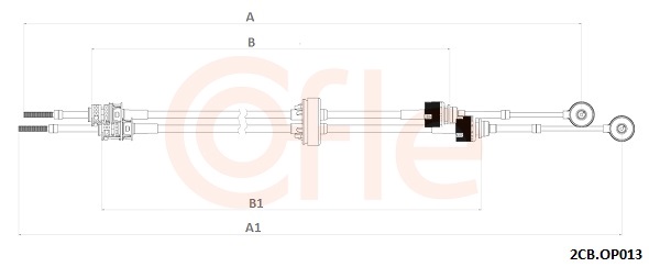 COFLE Seilzug, Schaltgetriebe 2cbop013 für Opel