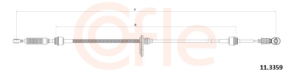 COFLE Seilzug, Schaltgetriebe 113359 für Mercedes