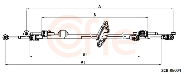 COFLE Seilzug, Schaltgetriebe 2cbre004 für Opel RENAULT