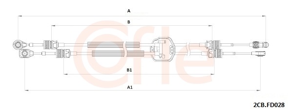 COFLE Seilzug, Schaltgetriebe 922cbfd028 für Ford