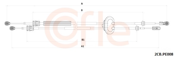 COFLE Seilzug, Schaltgetriebe 922cbpe008 für Peugeot