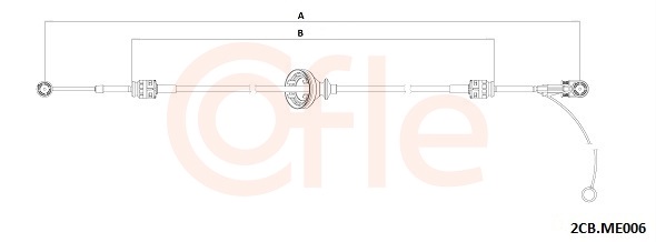 COFLE Seilzug, Schaltgetriebe 922cbme006 für Mercedes