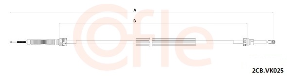 COFLE Seilzug, Schaltgetriebe 922cbvk025 für VW