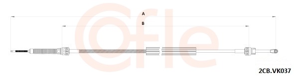 COFLE Seilzug, Schaltgetriebe 922cbvk037 für VW