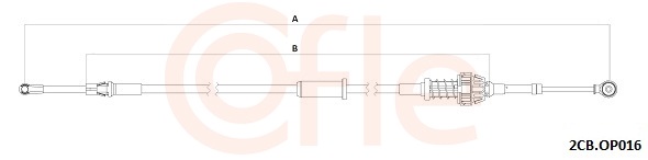 COFLE Seilzug, Schaltgetriebe 922cbop016 für Opel