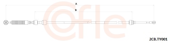 COFLE Seilzug, Schaltgetriebe 922cbty001 für TOYOTA