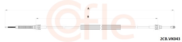 COFLE Seilzug, Schaltgetriebe 922cbvk043 für Audi