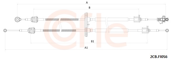 COFLE Seilzug, Schaltgetriebe 922cbfi056 für Fiat