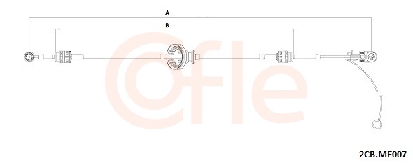 COFLE Seilzug, Schaltgetriebe 922cbme007 für Mercedes